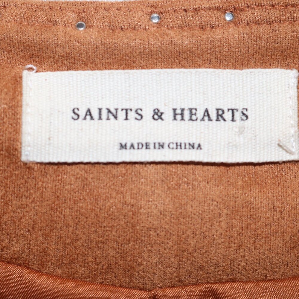 Saints & Hearts ladies medium western vest with fringe - Picture 3 of 6
